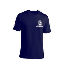 Geissele Automatics Weaponmakers Angry Bolt Snake T-Shirt blue with logo on the front